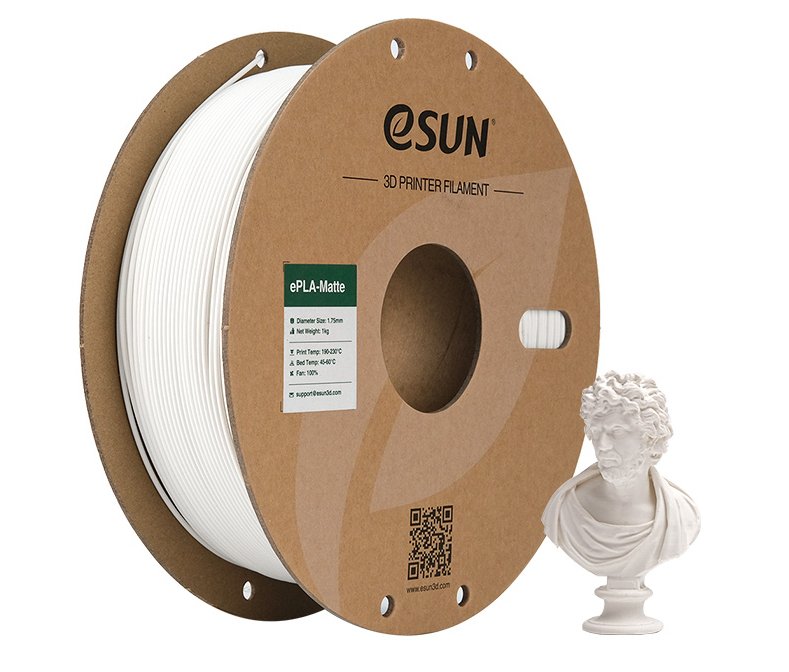 EAN 6922572201811 - eSUN EPLA-MATTE Ácido poliláctico (PLA) Blanco 1 kg imagen 2