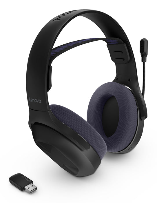 EAN 0195892111788 - Lenovo Legion H410 Auriculares Inalámbrico Diadema Juego USB Tipo C Bluetooth Negro, Púrpura imagen 8