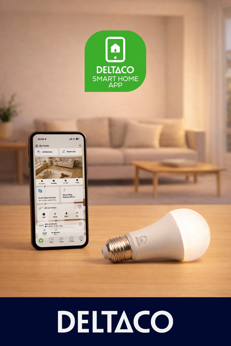 EAN 7333048054142 - Deltaco SH-LE27CCTC iluminación inteligente Bombilla inteligente Wi-Fi 9 W imagen 4