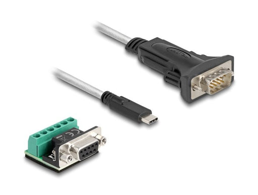 EAN 4043619642694 - DeLOCK 64269 cable de serie Negro, Transparente 1 m USB Tipo C DB-9 imagen 2