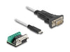 EAN 4043619642663 - DeLOCK 64266 cable de serie Negro, Transparente 0,5 m USB C RS-422/RS-485 imagen 2