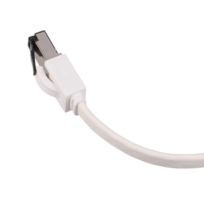 EAN 5904960297874 - Extralink LAN PATCHCORD CAT.8 U/FTP 10M 40G FLAT SHIELDED FOILED TWISTED PAIR BARE COPPER WHITE cable de  imagen 6