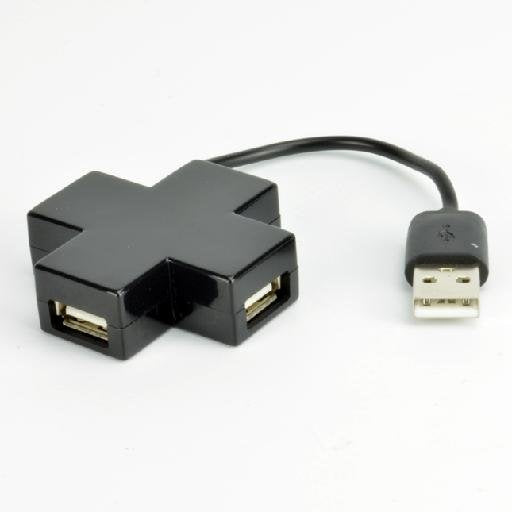 EAN 3700224755652 - MCL USB2-MX104/N hub de interfaz USB 2.0 480 Mbit/s Negro imagen 1