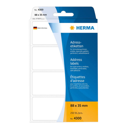 EAN 4008705043007 - HERMA 4300 etiqueta para dirección Blanco imagen 1