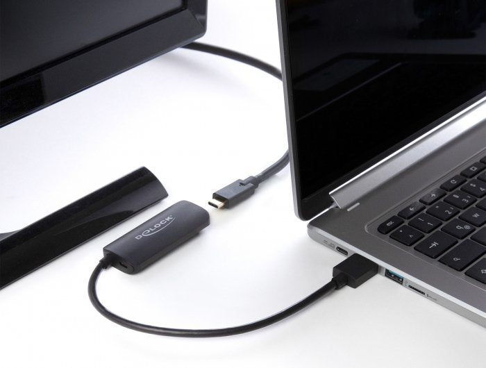 EAN 4043619642120 - DeLOCK 64212 adaptador de cable de vídeo 0,18 m HDMI tipo A (Estándar) USB Type-C + Micro-USB Negro imagen 2