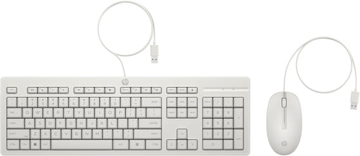 EAN 0197497602012 - HP 225 Wired Mouse and Keyboard Combo White teclado Ratón incluido Oficina USB imagen 1
