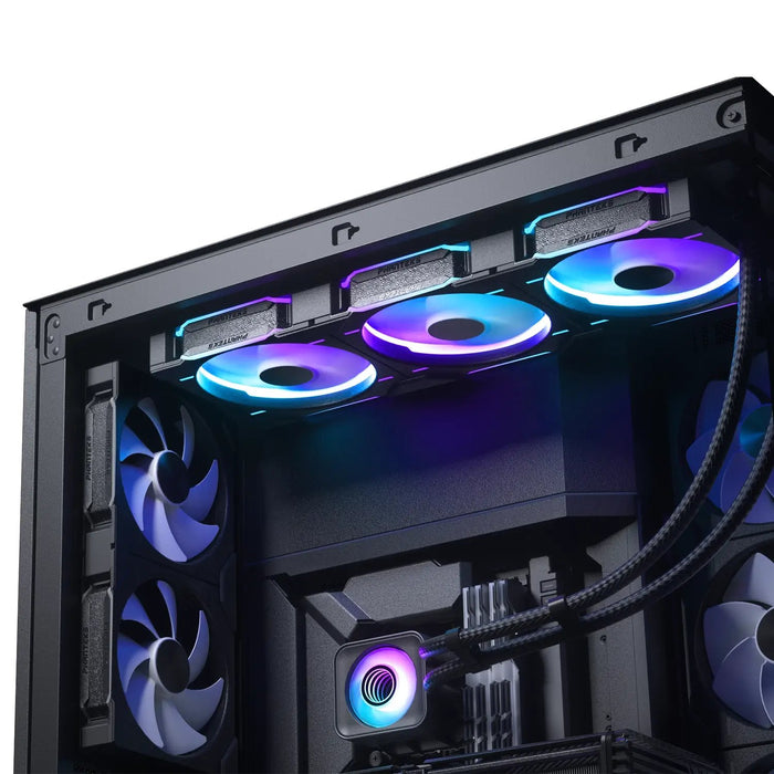 EAN 0886523003953 - Phanteks Glacier One 420 D30 X2 Procesador Sistema de refrigeración líquida todo en uno 14 cm Negro 2 pie imagen 4
