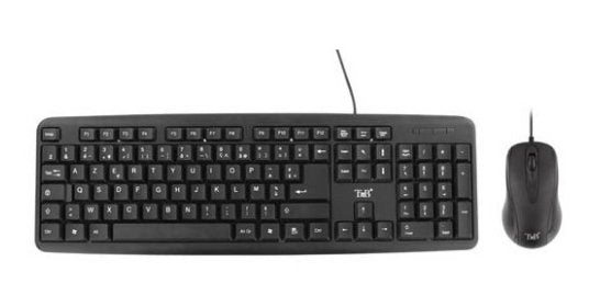 EAN 3303170071915 - T'nB KBCOMBO1 teclado Ratón incluido Universal USB QWERTY Inglés Negro imagen 1