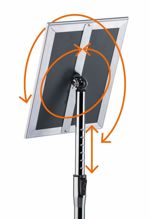 EAN 4005546735542 - Durable 479823 portacartel y stand de información A4 Aluminio, Plástico, Acero Plata imagen 7