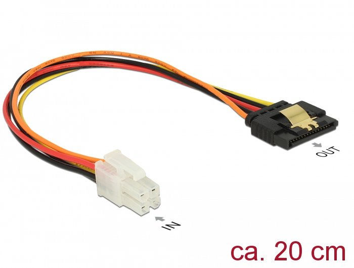 EAN 4043619855193 - DeLOCK 85519 cable de alimentación interna 0,2 m imagen 2