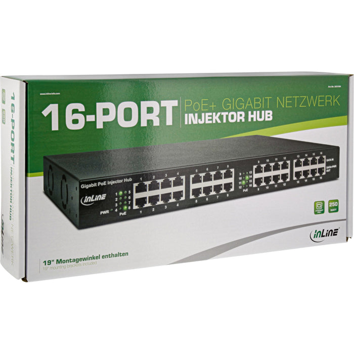 EAN 4043718288748 - InLine 32316H adaptador e inyector de PoE Gigabit Ethernet 56 V imagen 4
