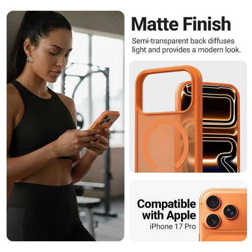 EAN 5904310706766 - Crong CRGHMMIP1763PORG funda para teléfono móvil Naranja, Translúcido imagen 2