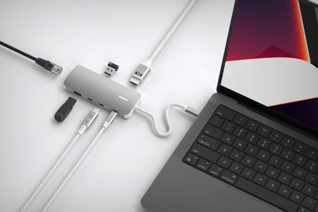 EAN 8720574622737 - LINQ LQ49081PS base para portátil y replicador de puertos Alámbrico USB 3.2 Gen 2 (3.1 Gen 2) Type-C Gris imagen 7