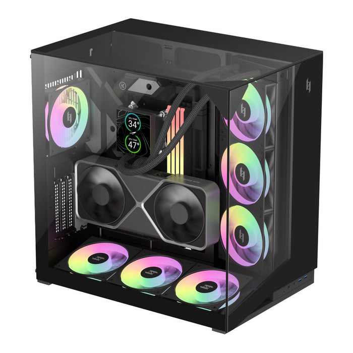 EAN 6931858712224 - GameMax NEX C56 VC BK carcasa de ordenador Midi Tower Negro imagen 4