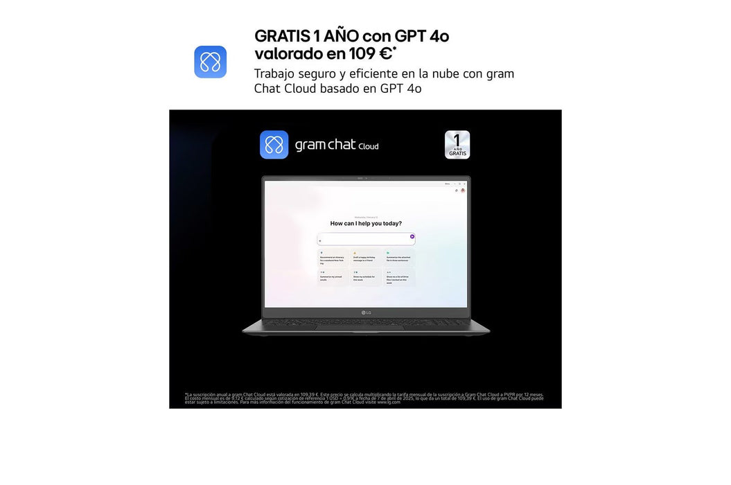 EAN 8806096825228 - LG Gram 16Z90TL-G ULTRA7-258V IA SYST Intel Core Ultra 7 Portátil 40,6 cm (16") WQXGA 32 GB LPDDR5x-SDRAM imagen 6