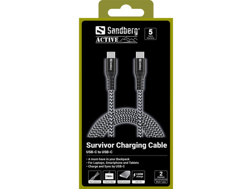 EAN 5705730441677 - Sandberg 441-67 cable USB USB 2.0 2 m USB C Negro, Blanco imagen 2