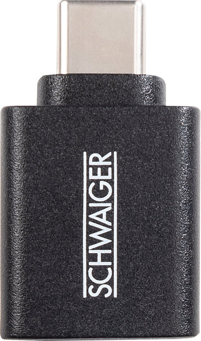EAN 4004005011722 - Schwaiger CAU310 533 cambiador de género para cable USB Type-C USB Type-A Negro imagen 1