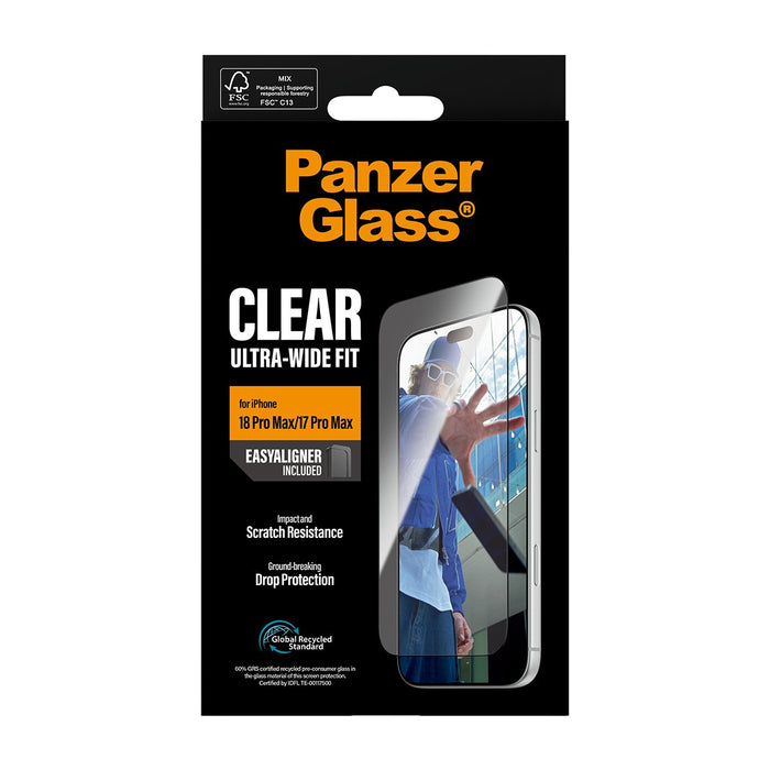 EAN 5715685043482 - PanzerGlass ® Screen Protector iPhone 2026 Pro Max | 17 Pro Max | Ultra-Wide Fit w. EasyAligner Protector imagen 3