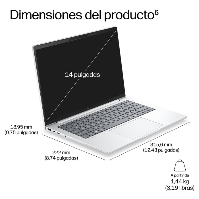 EAN 0826581033110 - HP EliteBook 8 G2a 14 inch Notebook Next Gen AI PC Wolf Pro Security Edition Copilot+ PC AMD Ryzen AI 7 P imagen 9