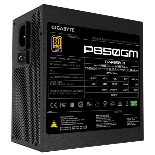EAN 0813567029038 - GIGABYTE P850GM unidad de fuente de alimentación 850 W 20+4 pin ATX ATX Negro imagen 2