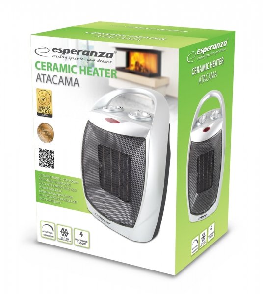 EAN 5901299954874 - Esperanza EHH006 calefactor eléctrico Interior Negro 1500 W imagen 3