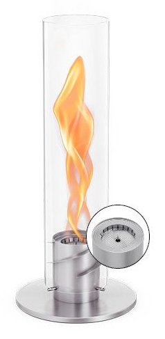 EAN 4064251006910 - höfats SPIN classic 900 Interior Chimenea portatil Bioetanol Transparente, Plata imagen 1