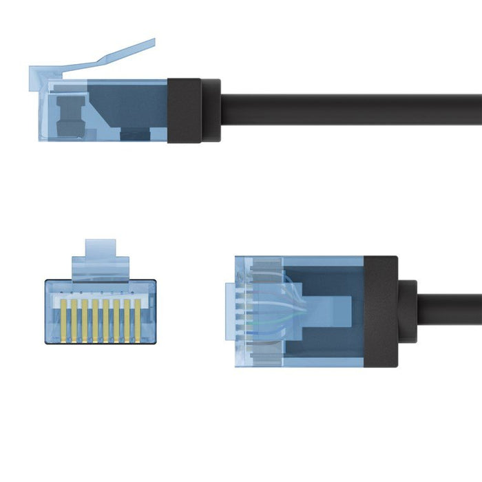 EAN 4040849742330 - Goobay 74233 cable de red Negro 1 m Cat6a U/UTP (UTP) imagen 3