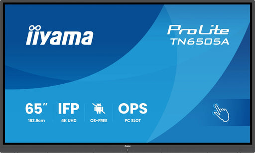 EAN 4948570127061 - iiyama TN6505A-B1AG pantalla de señalización Panel plano interactivo 163,8 cm (64.5") 500 cd / m² 4K Ultr imagen 1