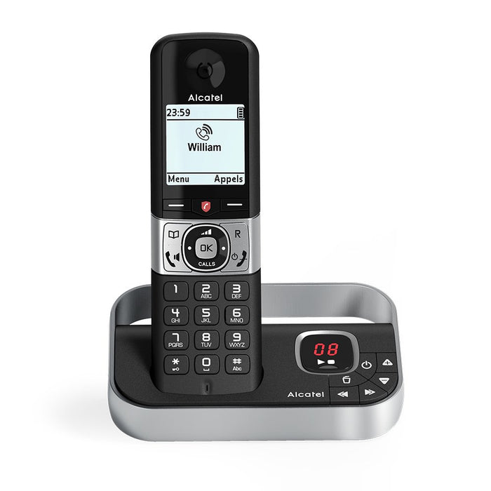EAN 3700601422863 - Alcatel F890 Voice Duo zwart Teléfono DECT Identificador de llamadas Negro, Plata imagen 2