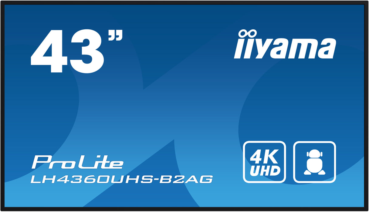 EAN 4948570124442 - iiyama LH4360UHS-B2AG pantalla de señalización Pizarra de caballete digital 108 cm (42.5") LED Wifi 500 c imagen 2