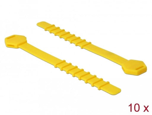 EAN 4043619188307 - DeLOCK 18830 presilla Brida reutilizable Silicona Amarillo 10 pieza(s) imagen 2