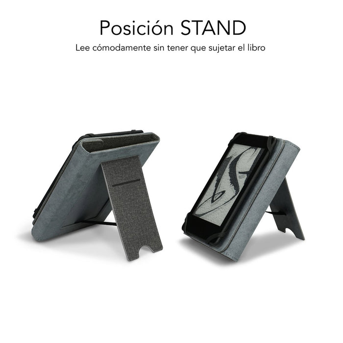 EAN 8436586741631 - SUBBLIM FUNDA EBOOK CLEVER STAND 6'' GREY funda para libro electrónico 15,2 cm (6") Gris imagen 4