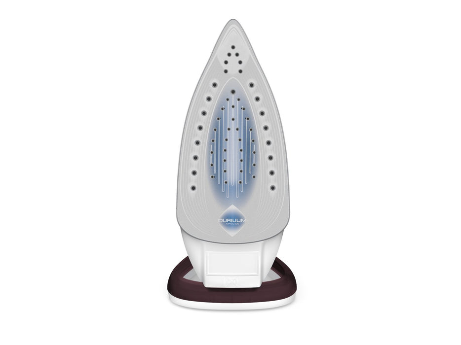EAN 3121040075524 - Tefal EasyGliss Plus FV5714 plancha Plancha vapor-seco Suela de Durilium 2400 W Burdeos, Blanco imagen 2