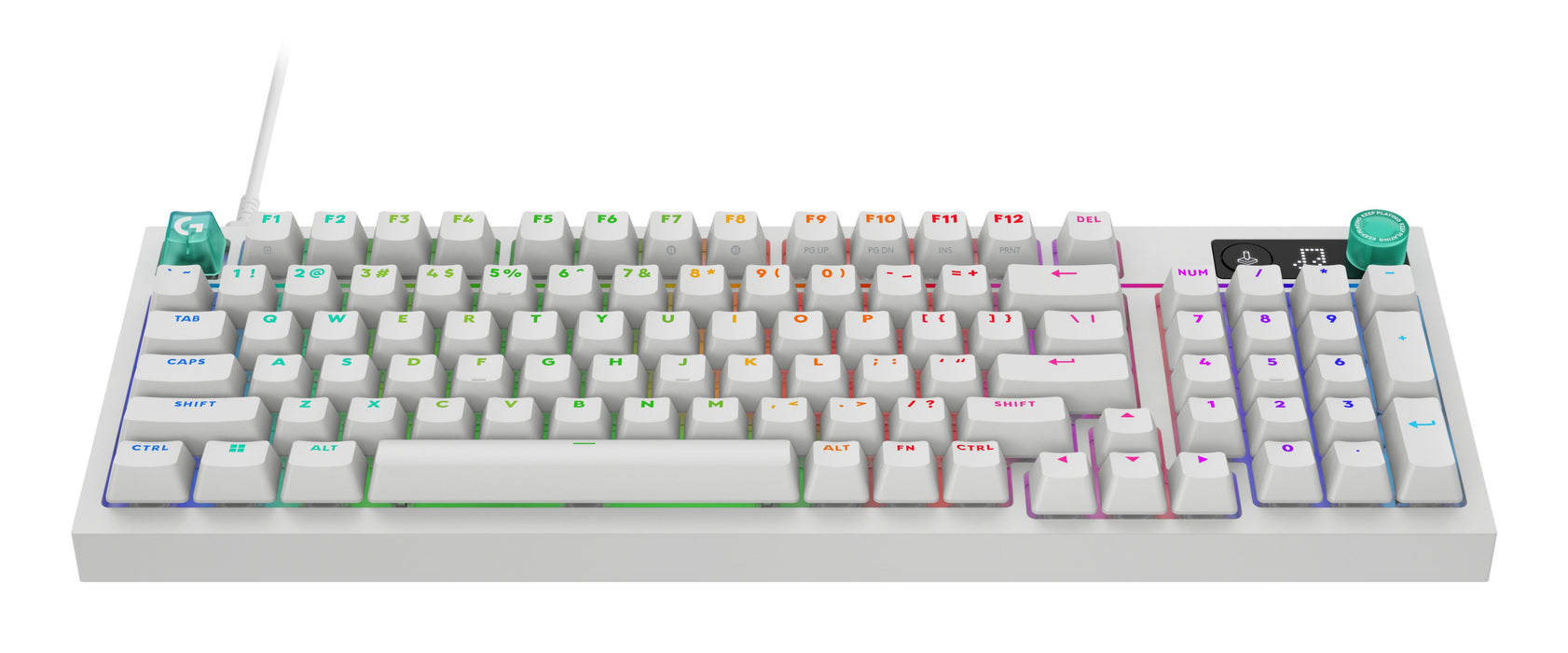 EAN 5099206137844 - Logitech G G316 X 98 teclado Juego USB QWERTY Inglés Blanco imagen 2