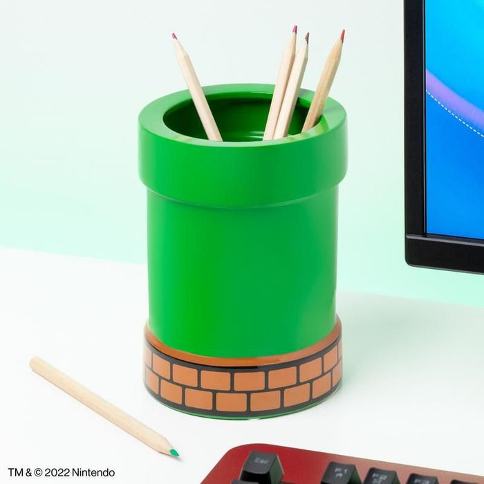 EAN 5055964770686 - Paladone Super Mario Pipe Plant and Pen Pot porta lápices Cerámico Verde, Naranja imagen 1