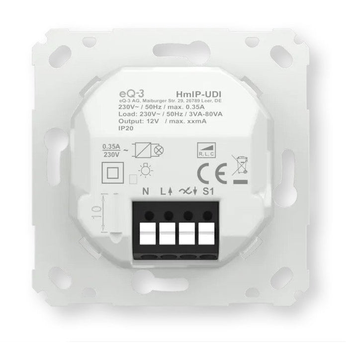 EAN 4047976625369 - Homematic IP HmIP-UDI Integrado Regulador de intensidad Blanco imagen 6