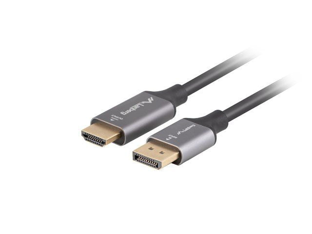 EAN 5901969441529 - Lanberg CA-DPHD-20CU-0010-BK adaptador de cable de vídeo 1 m DisplayPort HDMI tipo A (Estándar) Negro, Pl imagen 1
