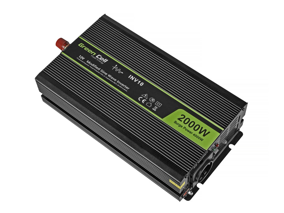 EAN 5902719427893 - Green Cell INV10 adaptador e inversor de corriente Auto 2000 W Negro imagen 2