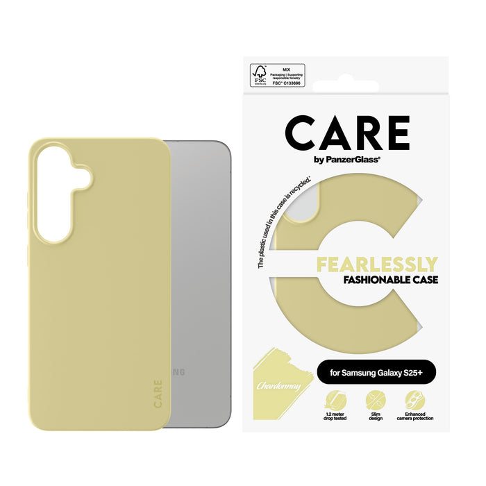 EAN 5715685016301 - PanzerGlass CARE™ by ® Case Chardonnay Samsung Galaxy S25+ funda para teléfono móvil Amarillo imagen 2
