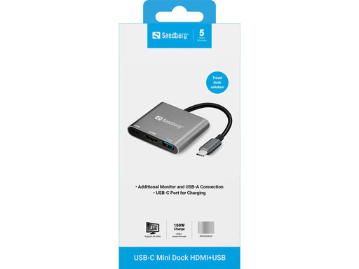 EAN 5705730136009 - Sandberg 136-00 Adaptador gráfico USB Aluminio, Blanco imagen 2