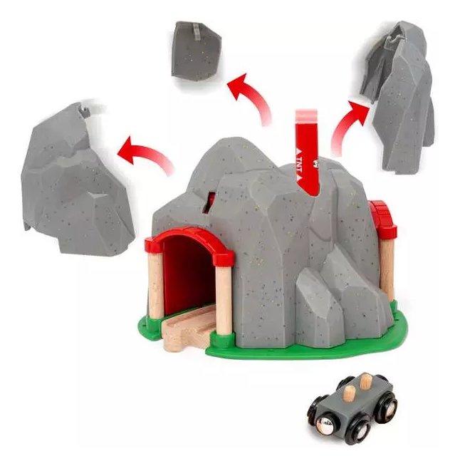 EAN 7312350360448 - BRIO World Train Set Exploding Tunnel imagen 6