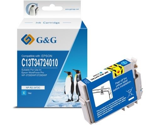 EAN 6941784786909 - G&G NP-R2-3472C cartucho de tinta 1 pieza(s) Compatible Cian imagen 2