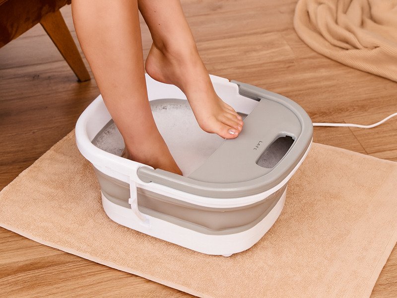 EAN 5907512878705 - Lafe LAFMAS47805 masajeador Pie Gris, Blanco imagen 9