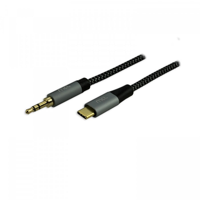 EAN 3700224770211 - MCL MC1D99AZ03CJC3.52 cable de audio 2 m USB C 3,5mm Negro, Gris imagen 1