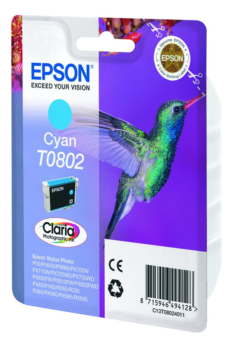 EAN 8715946329710 - Epson Hummingbird T0802 cartucho de tinta 1 pieza(s) Original imagen 2
