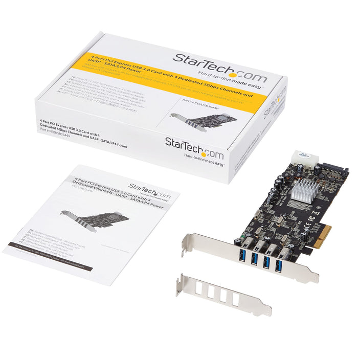 EAN 0065030854627 - StarTech.com PEXUSB3S44V tarjeta y adaptador de interfaz Interno USB 3.2 Gen 1 (3.1 Gen 1) imagen 6