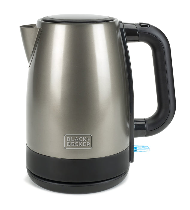 EAN 8432406580046 - Black & Decker BXKE2201E tetera eléctrica 1,7 L 2200 W Negro, Acero inoxidable imagen 1