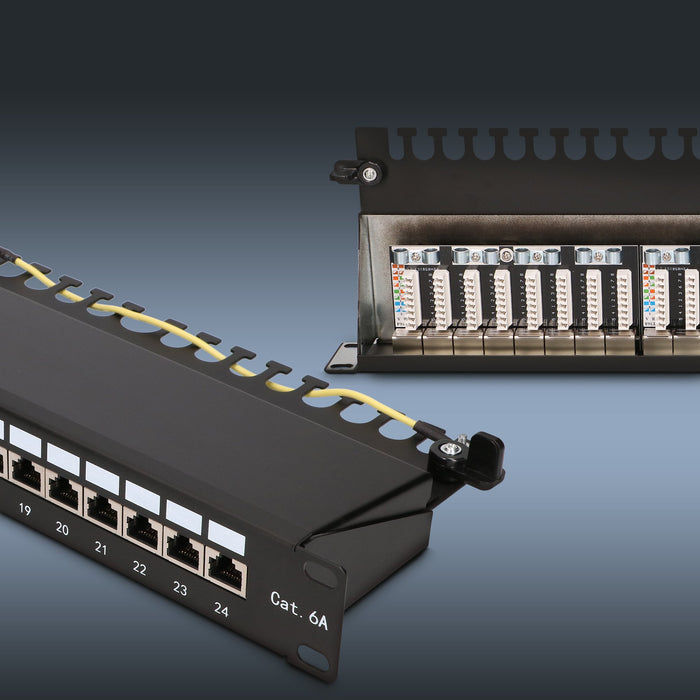 EAN 5907207228266 - Extralink CAT6A STP Patchpanel 24 porty imagen 2