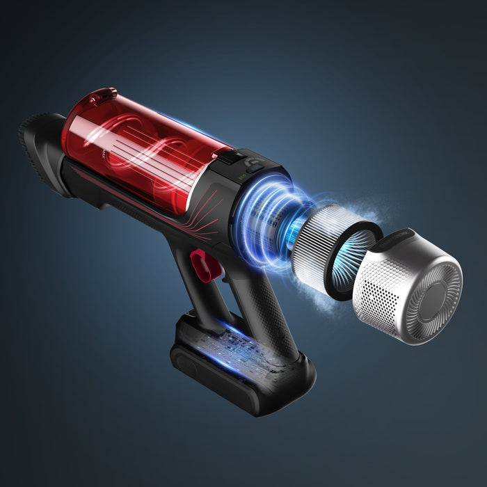 EAN 3221616046238 - Rowenta RH2078 Aspiradora escoba 2 en 1 Batería Secar Sin bolsa 0,4 L 250 W Negro, Rojo imagen 13