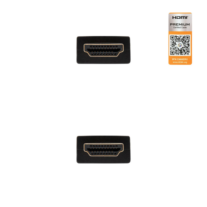 EAN 8433281007659 - Nanocable HDMI V2.0, 0.5m cable HDMI 0,5 m HDMI tipo A (Estándar) Negro imagen 3